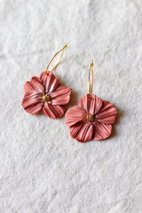 Carnation Hoops